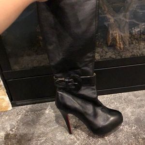 christian louboutin stiletto high boots
